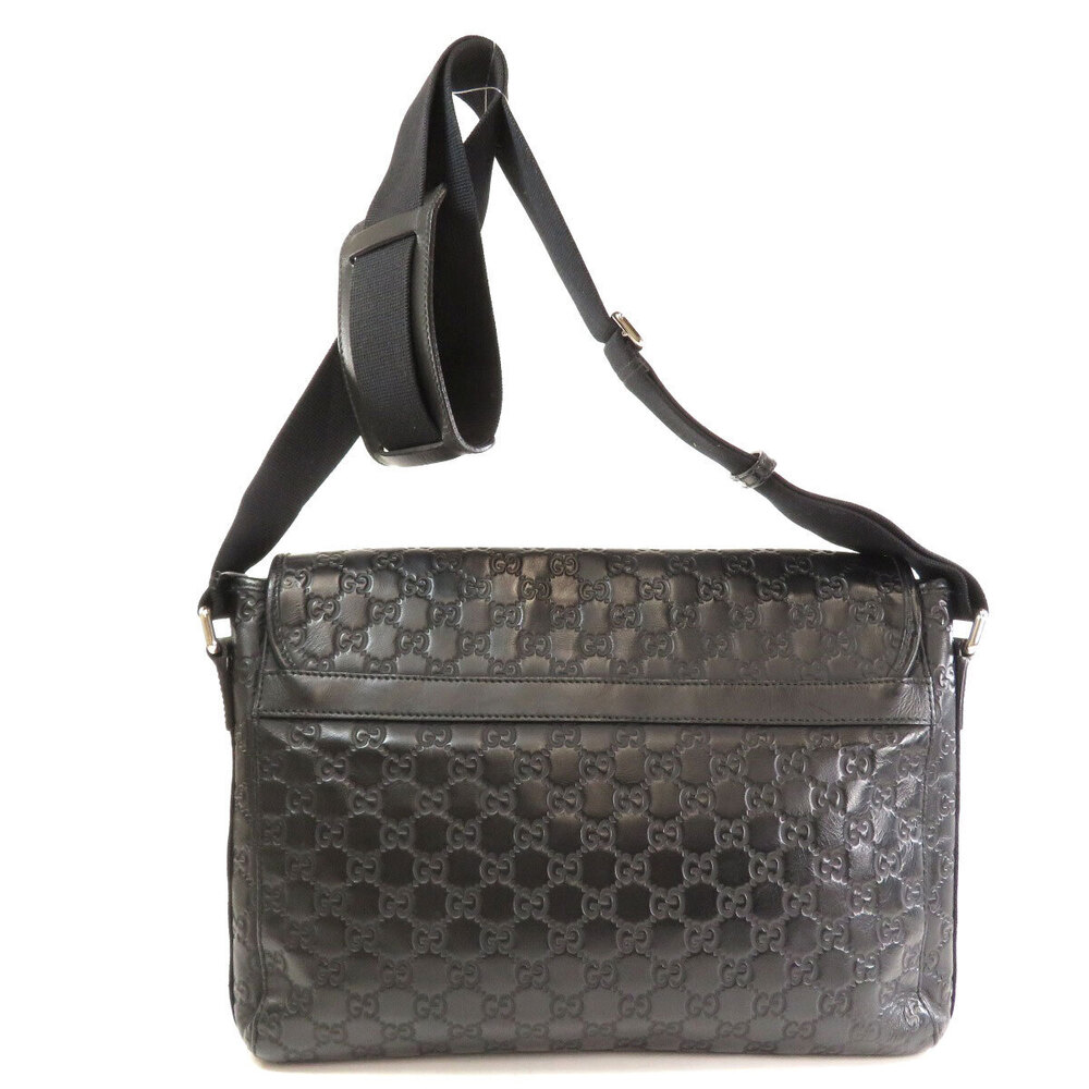 Gucci shoulder bag ssima GG leather Black